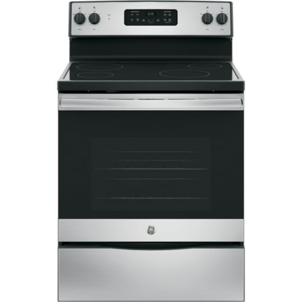 GE JB625RKSS - Range - freestanding - width: 29.9 in - depth: 28 in - height: 46.9 in - with self-cleaning - stainless steel