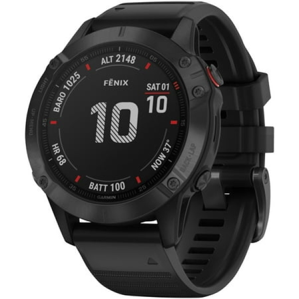 Garmin 010-02158-01 Fēnix 6 Multisport GPS Watch (Pro Edition Black with Black Band)