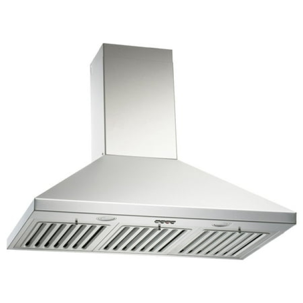 KOBE CHX8136SQB-DC46-1 Brillia 36-inch Wall Mount Range Hood 3-Speed 750 CFM Fits Ceiling Height 10.5 -11.5