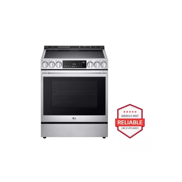 LG STUDIO InstaView® Electric Slide-in Range with ProBake Convection® and Air Fry, Stainless Steel, 6.3 cu. ft.