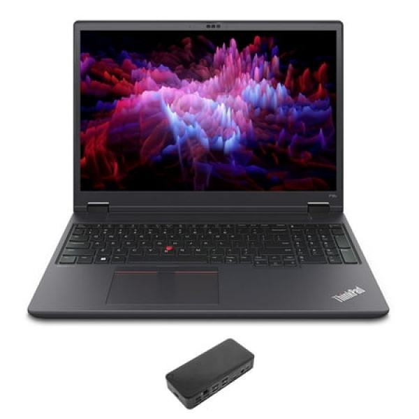 Lenovo P16v Gen 1 Workstation Laptop (Intel i9-13900H 14-Core 16.0in 60 Hz Wide UXGA (1920x1200) NVIDIA RTX 2000 Ada 32GB DDR5 5200MHz RAM 2TB PCIe SSD Wifi Webcam Win 11 Pro) with USB-C Dock