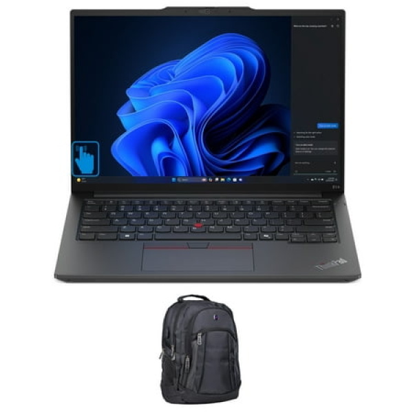 Lenovo ThinkPad E14 Gen 6 School/Business Laptop (Intel Core Ultra 7 155U 12-Core 14.0in 60 Hz Touch Wide UXGA (1920x1200) Intel Graphics Win 11 Pro) with Premium Backpack