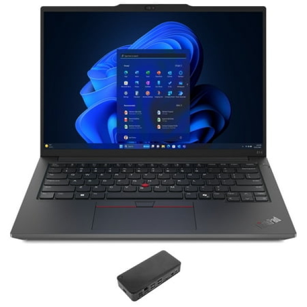 Lenovo ThinkPad E14 Gen 6 School/Business Laptop (Intel Ultra 5-125U 12-Core 14.0in 60 Hz Wide UXGA (1920x1200) Intel Graphics 16GB DDR5 5600MHz RAM Win 11 Home) with USB-C Dock