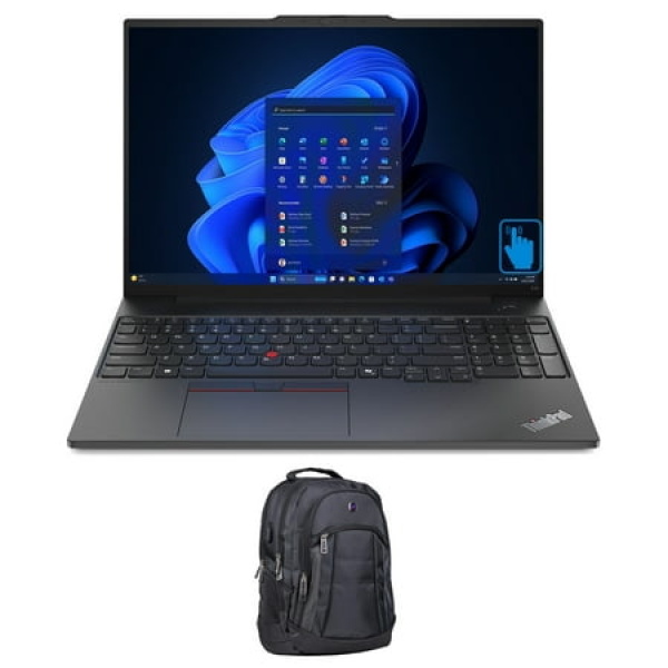 Lenovo ThinkPad E16 Gen 2 Home/Business Laptop (Intel Ultra 5-125U 12-Core 16.0in 60 Hz Touch Intel Graphics 16GB DDR5 5600MHz RAM 1TB PCIe SSD Backlit KB Win 11 Home) with Premium Backpack