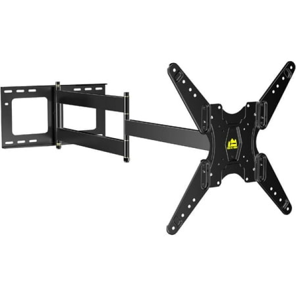 Long Arm Tv Mount 43 Extension Full Motion Tv Monitor Corner Wall Mount Bracket Fits 17-55 Inch Flat/Curve Tvs & Monitors Vesa 400X400Mm Holds Up To110 Lbs