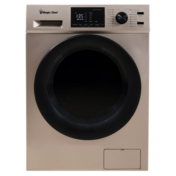 Magic Chef 2.7 Cu. ft. Electric All-in-One Front Load Washer and Ventless Dryer Combo in Gold