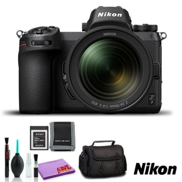 Nikon Z 7 Mirrorless Digital Camera with 24-70mm Lens (Intl Model) - Basic Kit