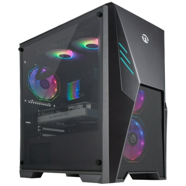 Ningmei Gaming PC Desktop Ryzen7 5700X (8 Core up to 4.6GHz 7nm) 32GB DDR4 1TB SSD NVMe NVIDIA RTX4060 240mm Liquid Cooler 4RGB Fans 600W PSU 11AC Wi-Fi Windows 11 Home 64-bit gaming pc