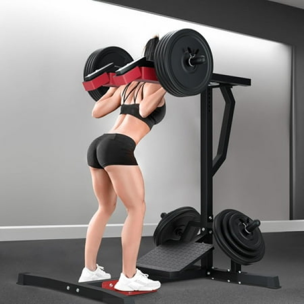 Reliancer Hack Squat Machine Leverage Squat/Calf Machine Leg Exercise/Press Machine Weight Training Home Gym Equipment