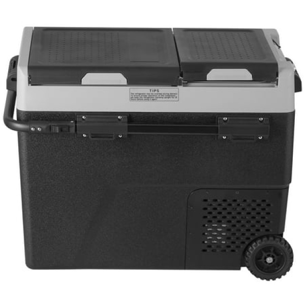 SKYSHALO Mobile Auto Cooler 12V Vehicle Cooler 58L / 61.5 QT Two-Section Mobile Freezer Temperature Range -4??? to 68??? Efficient Compressor for Indoors Outdoors Camping RV Automobile