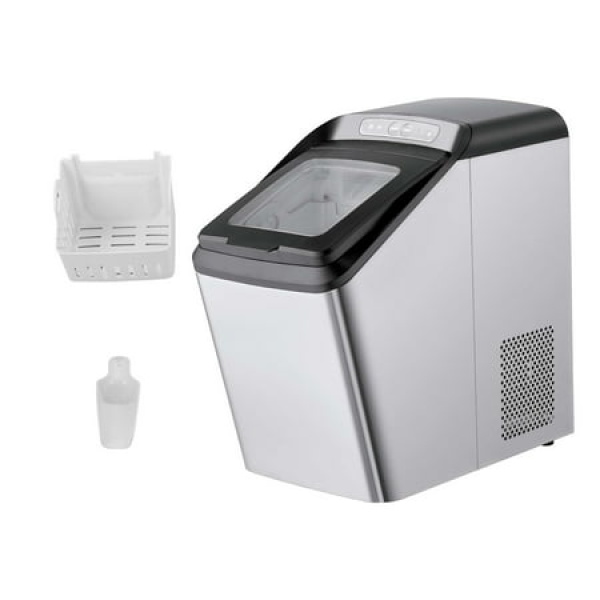 SKYSHALO Portable Countertop Ice Maker 30lbs/24H Self-Cleaning with UV Function