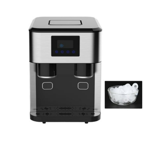 3 In 1 Ice Maker Household Small Round Shape Ice Making ing Machine LCD Touch Screen Ice Dispenser