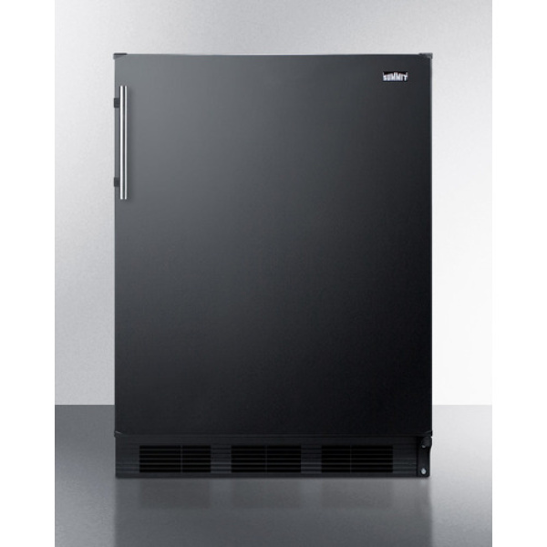 32.38 x 23.63 x 23.5 in. ADA Compliant Freestanding Refrigerator-Freezer, Black Cabinet