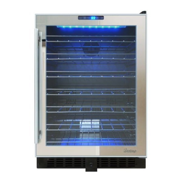 54-Bottle Touch Screen Mirrored Wine Cooler