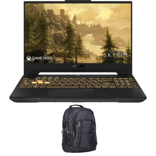 ASUS TUF F15 Gaming/Entertainment Laptop (Intel i7-13620H 10-Core 15.6in 144 Hz Full HD (1920x1080) GeForce RTX 4070 16GB DDR5 5200MHz RAM 2TB PCIe SSD Win 11 Home) with Premium Backpack