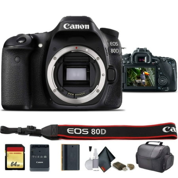 Canon EOS 80D DSLR Camera (Intl Model) - Starter Bundle