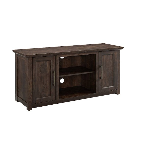 Crosley Camden Low Profile TV Stand, Dark Brown