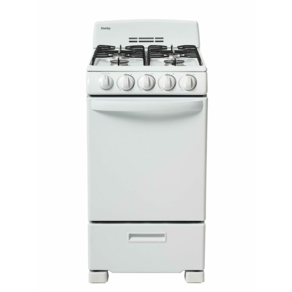 DR203WGLP 20 in. Manual Clean Gas Range, White