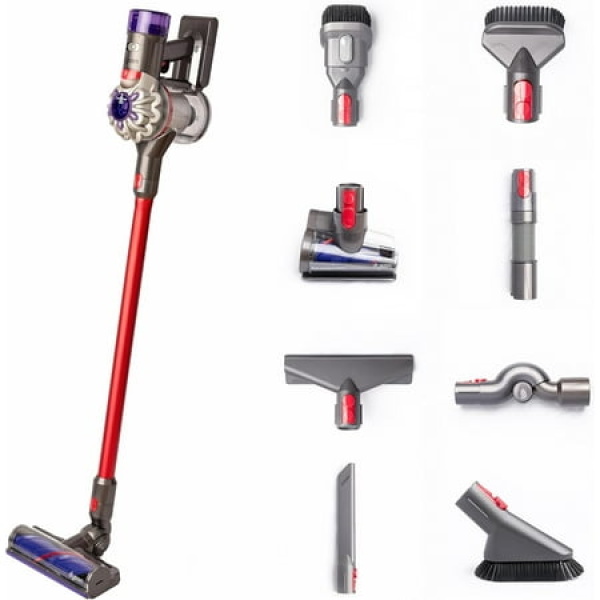 Dyson V8 Animal Extra De-Tangle Cordfree Vacuum with 8 Tools Red