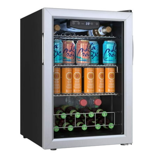 Edgestar Bwc91 17 Wide 80 Can Capacity Extreme Cool Beverage Center - Stainless Steel