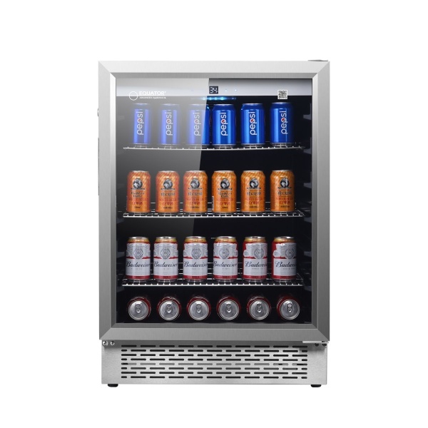 Equator 4.6cf Built-in/Freestanding Outdoor/Indoor Refrigerator with 7 Color LED Lights