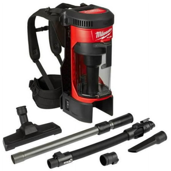 Milwaukee 18V Lithium-Ion FUEL 3-in-1 Backpack Vacuum with Hose Attachments and HEPA Filter