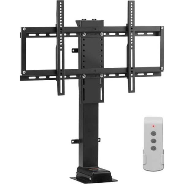 Motorized TV Lift Stroke Length 35 Inches Motorized TV Mount Fit for 37-65 Inch TV Lift with Remote Control Height Adjustable 28.7-64.2 Inch Load Capacity 130 Lbs