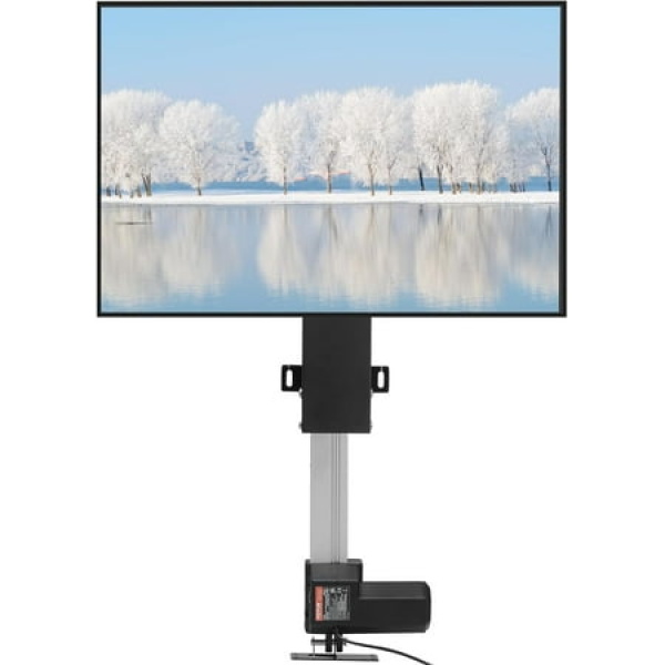 Motorized TV Lift Stroke Length Motorized TV Mount with Remote Control Height Adjustable 20 (500mm) Stroke