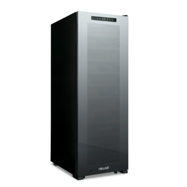 Newair Shadow Series Wine Cooler Refrigerator 62 Bottle Single Zone Freestanding Mirrored Wine Fridge