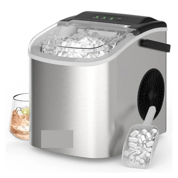 Quick Ice Machine 26lbs/24hrs Portable Countertop Bullet d Ice Maker