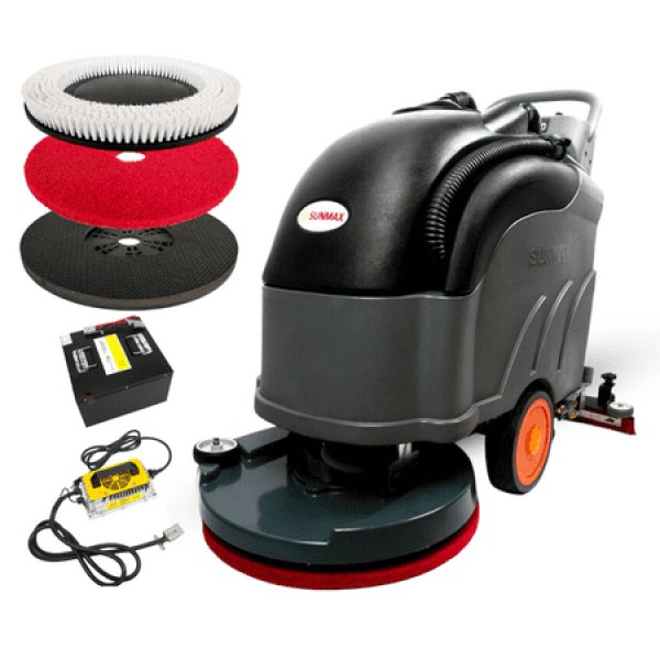 RT50D+ Self-Propelled Battery Powered Floor Scrubber 22 Brush Cleaning Path Lithium Battery