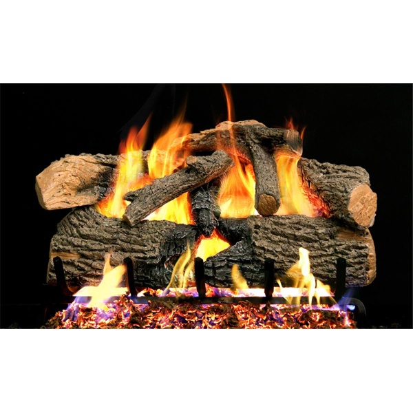 Real Fyre ENO-18 18 in. Charred Evergreen Vented Log Set - Uses G52 Burner