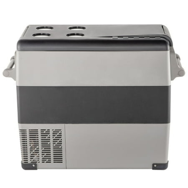 SKYSHALO 55L Portable Car Refrigerator 58 Quart Compact RV Fridge 12/24V DC & 110-240V AC Vehicle Car Truck Boat Mini Electric Freezer - Ideal for Driving