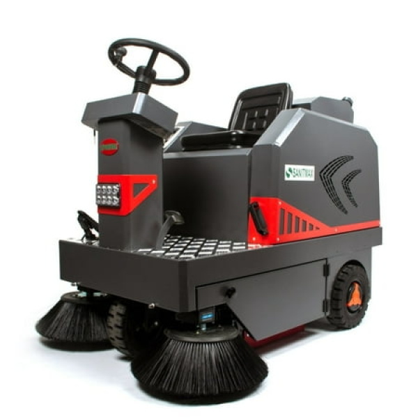 SM1250 49 Ride-on Industrial Floor Sweeper 26 Gal Dustbin 69000 Sqft/h Efficiency