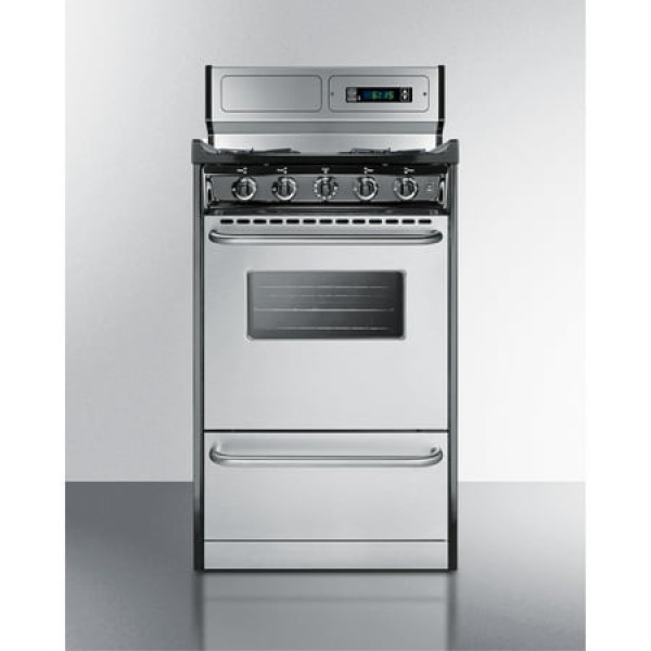 SUMMIT TNM1307BKW 20 free standing gas range