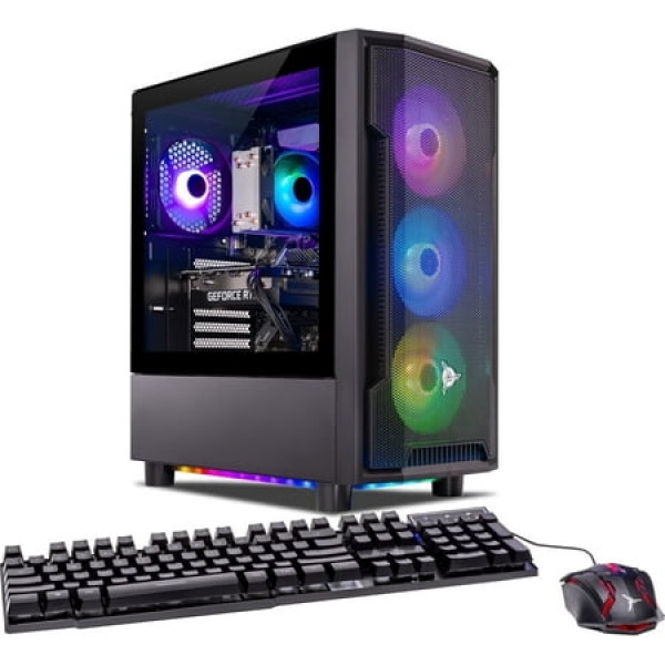 Skytech Shadow Gaming PC Desktop AMD Ryzen 5 5500 NVIDIA Geforce RTX 3050 (6GB) 500GB SSD 16GB RAM Windows 11