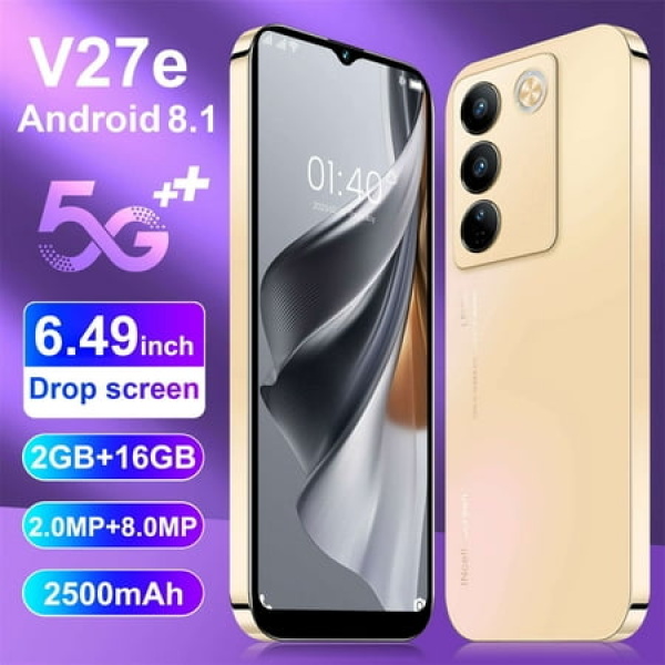 V27E Ultra Android Smartphone 6.49-Inch Hd Dual Standby Card Slot 2+16G Memory Support Extension 128G Smartphone on Clearance