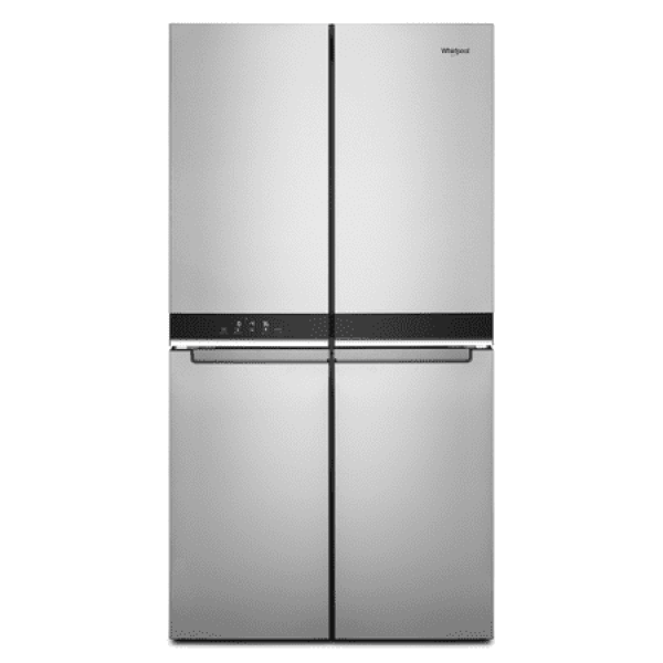 Whirlpool 36 19.4 cu ft Counter Depth 4 Door Refrigerator in Metallic Steel