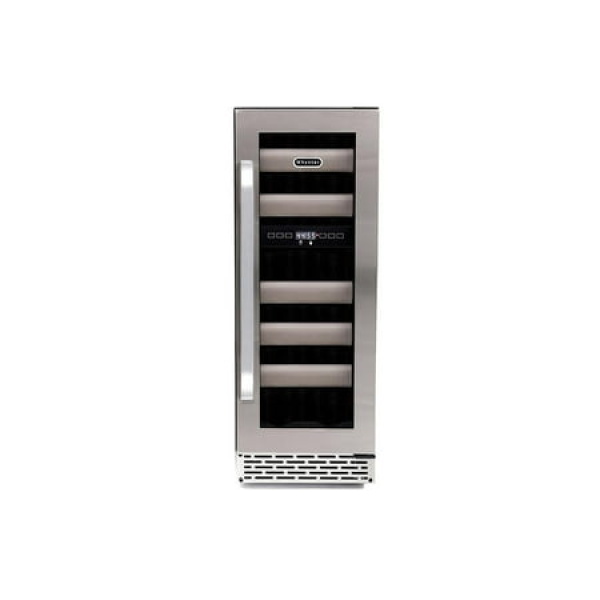 Whynter Elite 17 Bottle Seamless Stainless Steel Door Dual Zone Built-in Wine Refrigerator