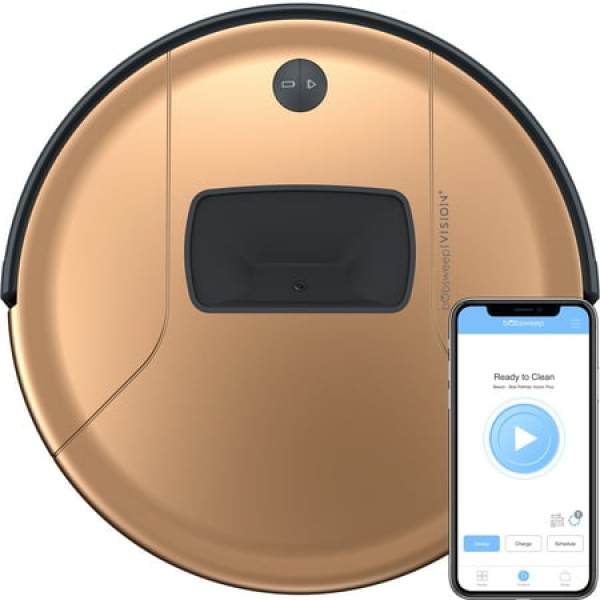 bObsweep PetHair Vision Plus Wi-Fi Connected Robot Vacuum Beech